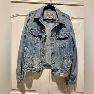 Oversized Abercrombie And Fitch Jean Jacket Size XL